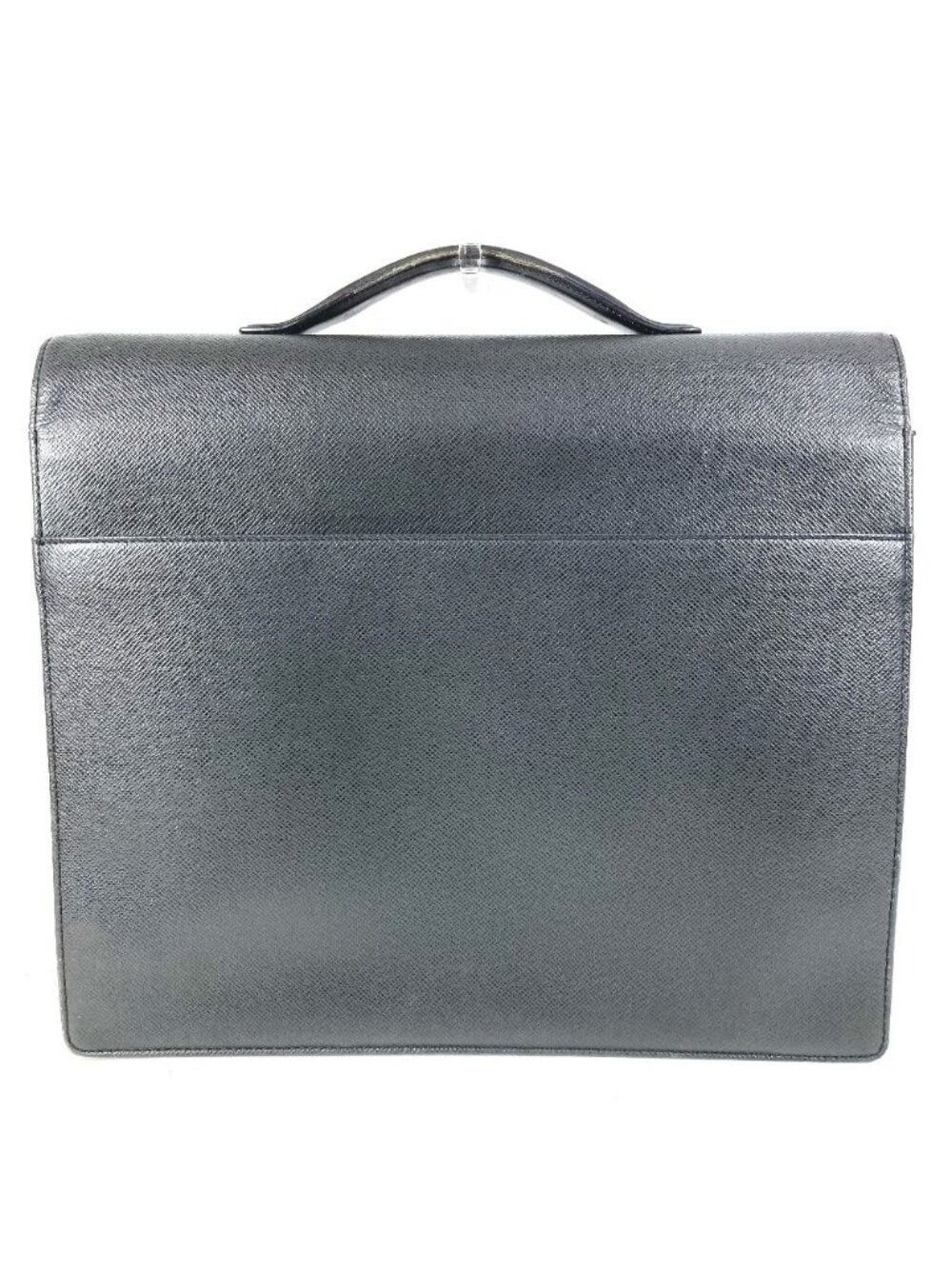 Louis Vuitton Business Bag Serviette Kazan Taiga Leather Ardoise Black - Picture 2 of 9